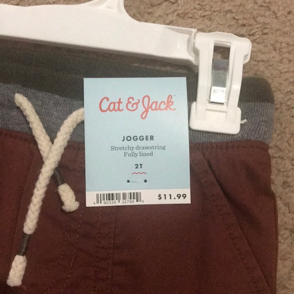 Cat & Jack Brown Jogger NEVER WORN - Picture 3 of 3